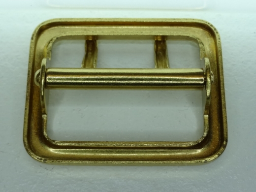 2 Dorn Stegschnalle fr Riemen bis 4,0 cm, Material: Messing