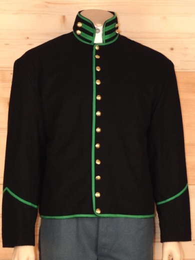 US Rifleman Shell Jacket M1858, Oberstoff: reine Wolle, Futter: 100% Baumwolle