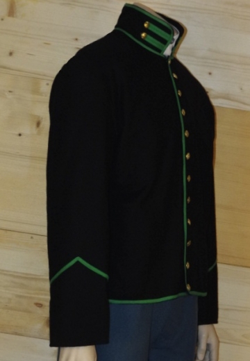 US Rifleman Shell Jacket M1858, Oberstoff: reine Wolle, Futter: 100% Baumwolle