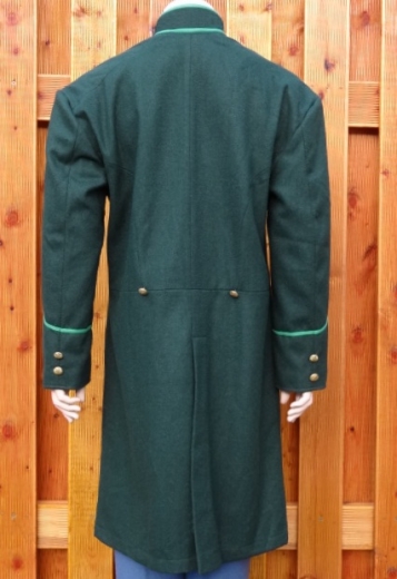 US Frock Coat dunkelgrn / hellgrn, 1 reihig, 9 US Adler Knpfe, 100% Wolle, Futter 100% Baumwolle