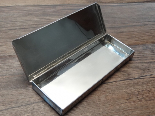Box fr diversen Kleinkram / Sewingkit / Steel, Mae: ca. 19 cm x 7 cm, Material: 100% Edelstahl