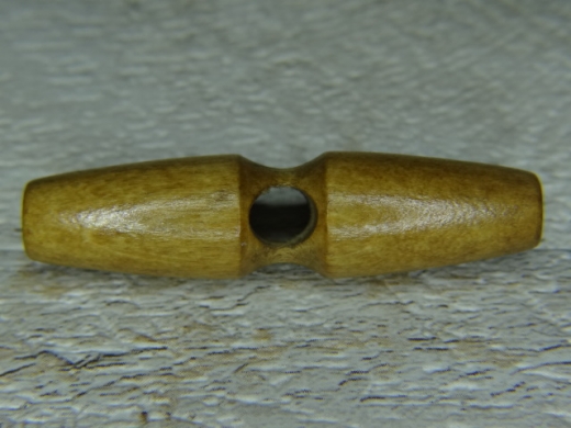 Holzknebel braun 1 Loch, ca. 5,0 cm, Preis pro Stck