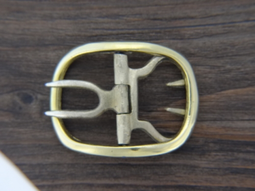 Schuhschnallen klein, fr Riemen bis ca. 3,1 cm, Material: Messing, Preis pro Paar