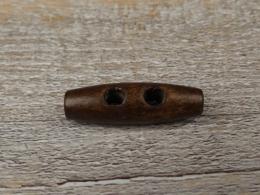 Holzknebel dunkelbraun, ca. 3,5 cm, Preis pro Stck