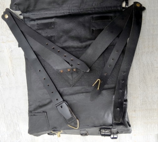US double bag knapsack, Optik geteert, beschichtet