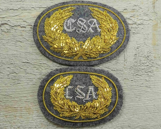 Offiziershutabzeichen CSA grauer Hintergrund