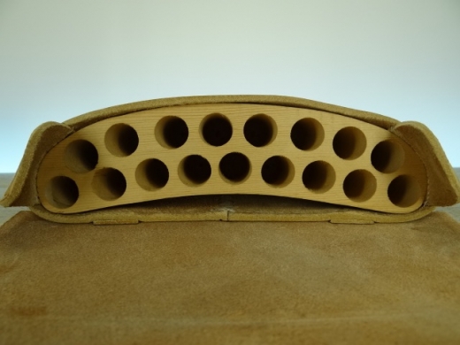 franzsische Revolutions Patronentasche, natur, Material: Leder & Holz