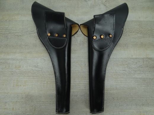 CS Full Flap Holster linke Hand schwarz, Material: Leder, PREIS PRO STCK
