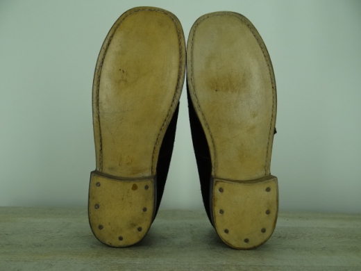 Schnallenschuhe schwarz, doppeltes / dickeres Oberleder, runde Form, Material: Oberleder, Futter, Sohle 100% Leder