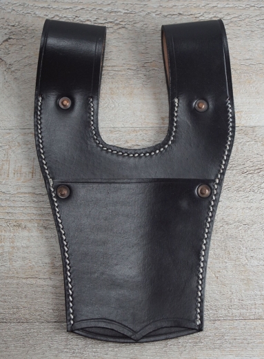 Frosch f�r Zouave Bajonett, Koppelschuh, Ma�e: ca. 21,0 cm x 16,5 cm, Material: Leder