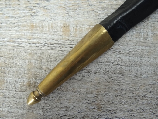 Bajonettscheide fr Springfield Tllenbajonett (2 Nieten), Material: Leder, mit Messing-Spitze