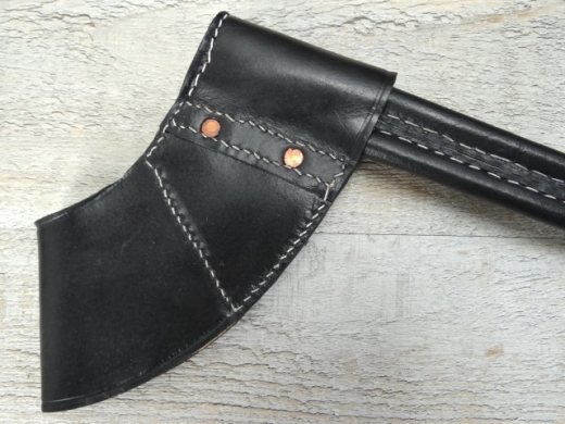 Bajonettscheide fr Springfield Tllenbajonett (2 Nieten), Material: Leder, mit Messing-Spitze