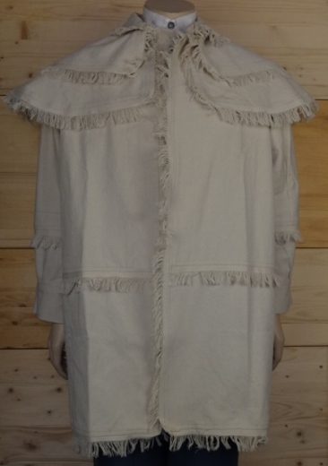 Hunting Shirt / Frock off-white, 1 reihig, Rifle - Shirt, 100% Baumwolle