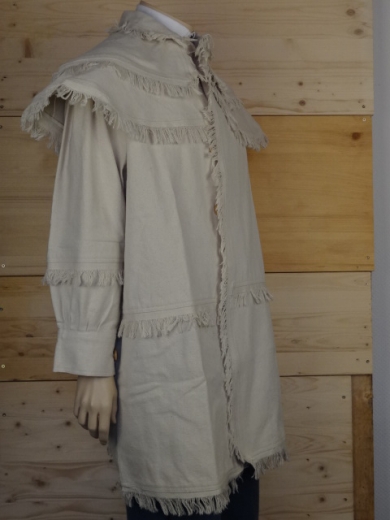Hunting Shirt / Frock off-white, 1 reihig, Rifle - Shirt, 100% Baumwolle