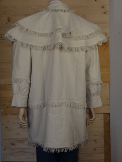 Hunting Shirt / Frock off-white, 1 reihig, Rifle - Shirt, 100% Baumwolle