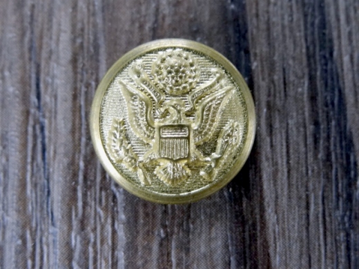 Knopf WESTERN Military Academy, Waterbury, 100% Messing, Preis pro Stck