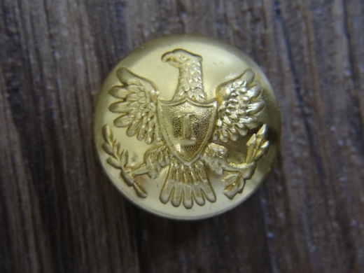Knopf Adler I Indianerkrieg, Messing, Preis pro Stck