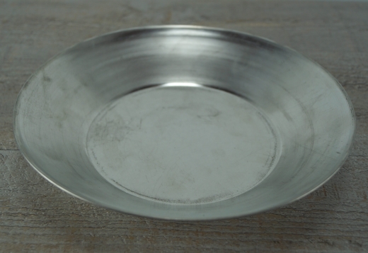 Teller ungeprägt, tief, Tin, ca. 23,5 cm