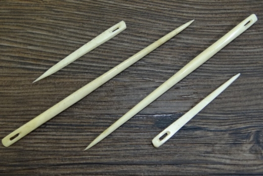 Nalbinding Nadel aus Knochen ca. 10,0 cm, Material: Knochen, PREIS PRO STCK