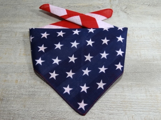 Halstuch Flag / STARS & STRIPES, ca. 55cm x 55cm, 100% Baumwolle