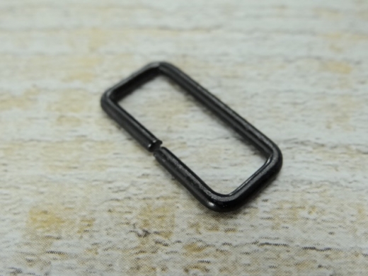 Vierkant Schlaufe, Material: Eisen geschwrzt fr 2,0 cm Riemen