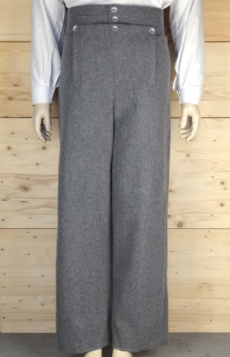preuische napoleonische Woll Hose hellgrau, 100% Wolle