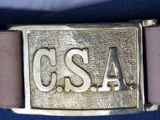 CS Koppel mit 2 teiliger CSA Schliee, naturbraun, Lnge auswhlbar, Material: Koppel Leder, Schliee Messing