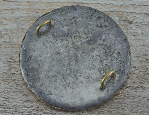 US Adler Plakette rund, Messing gestanzt, bleigefllt
