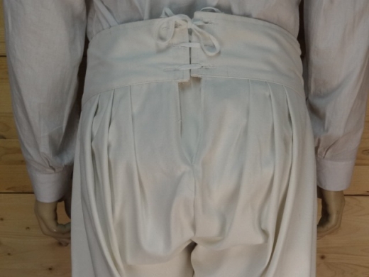 17. - 18. Jhd./ Napoleonische Hose wei, 100% Baumwolle