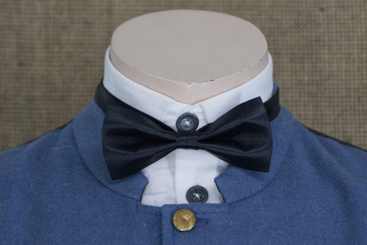 Fliege schwarz, Cravat, seidenglnzend, 100% Baumwolle