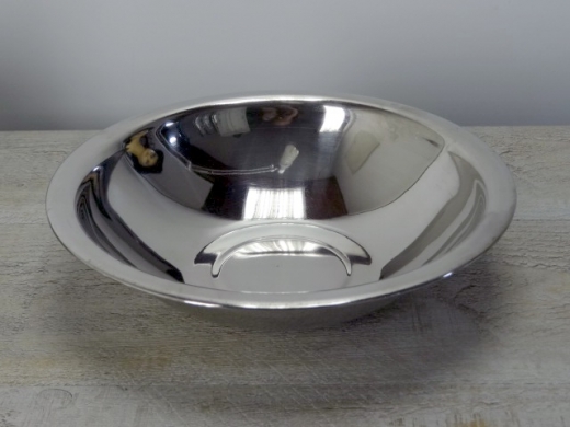 Schssel ungeprgt, klein tief, stainless, ca. 22,0 cm, ca. 800 ml, Material: Edelstahl