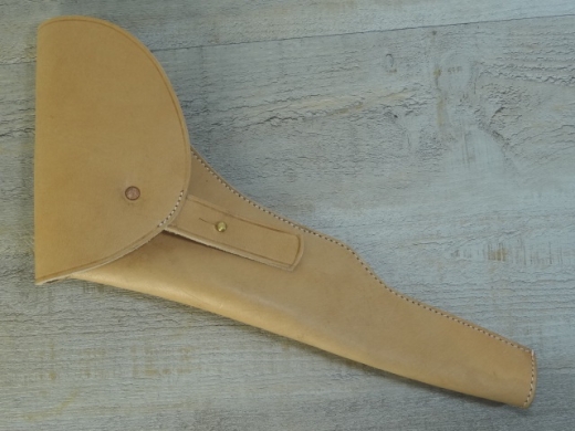 Holster linke Hand natur Colt Walker, Material: Leder, Verschluknopf Messing