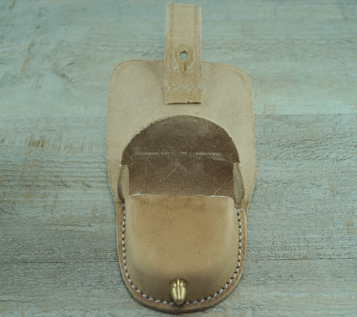 Zndhtchentasche naturbraun Shield Front one Back Loop, Material: Leder, innen Schaffell