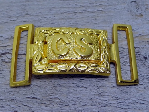 Schliee CS Block, 2 teilig, eckige Variante, Material: Messing