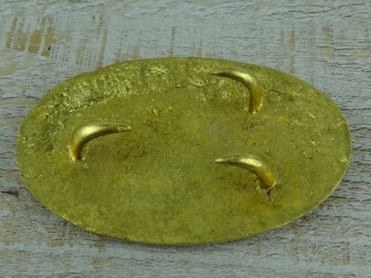 Schliee SC oval, 3 Haken, Material: Messing
