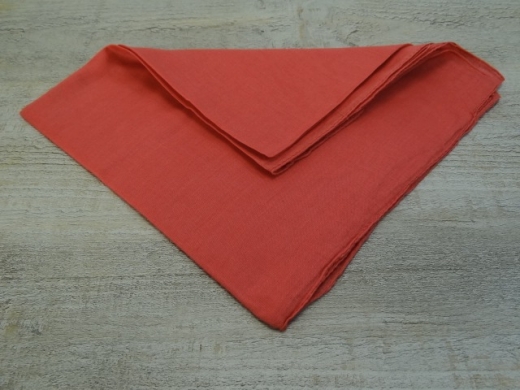 XL Halstuch hellrot, ca. 95cm x 95cm, 100% Baumwolle