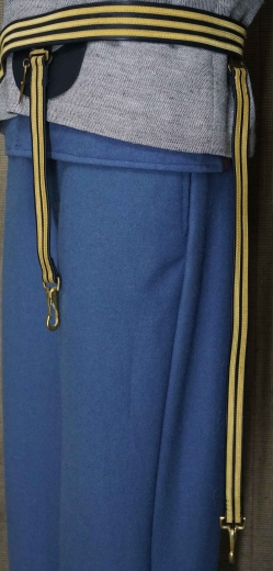 CS Gala-S�belkoppel mit Texas Schlie�e, Material: Koppel Leder mit Metallgespinnst, Schlie�e Messing