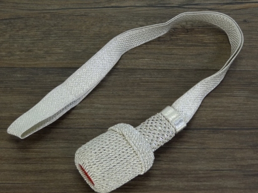Sbelknoten rot / silberfarben, fr Offiziere, ca. 41cm