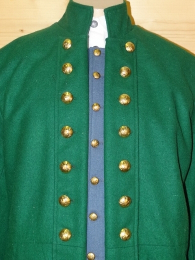 Frock Coat grn General, 2 reihig, 14 Adler Knpfe