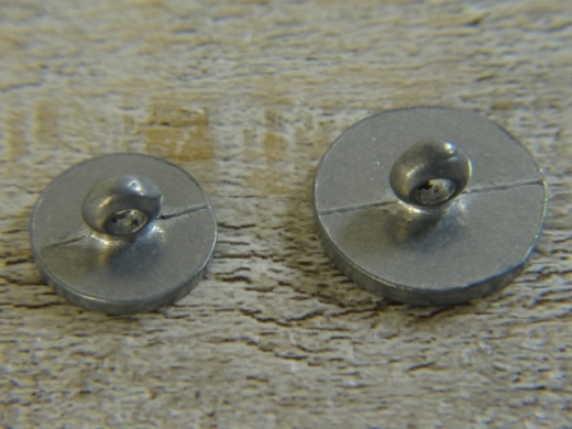 Knopf Pewter flach, Metall, mit se, ca. 1,9 cm, Preis pro Stck