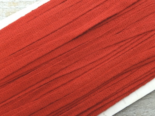 1 m Baumwollband rot, 100% Baumwolle, (7,00 /m), ca. 1,5 cm breit