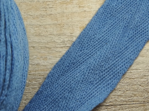1 m Baumwollband hellblau, 100% Baumwolle, (6,00 /m), ca. 0,7 cm breit