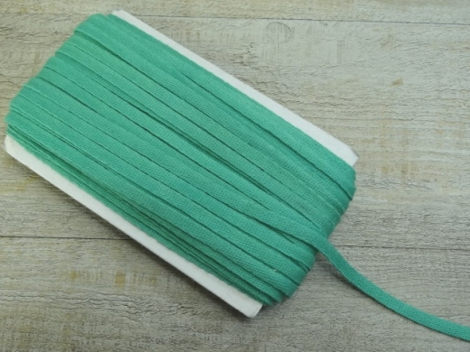 1 m Baumwollband hellgrn, 100% Baumwolle, (6,00 /m), 0,7 cm breit