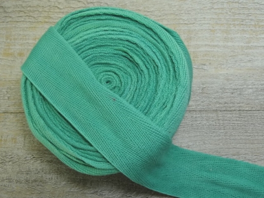 1 m Baumwollband hellgrn, 100% Baumwolle, (7,00 /m), ca. 3,8 cm breit