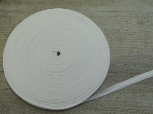 1 m Baumwollband wei, 100% Baumwolle, (7,00 /m), ca. 1,5 cm breit