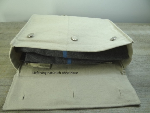 Knapsack, natur, wird wie ein Rucksack getragen, Material: 100% Baumwolle, Lederriemen mit Eisenschlieen