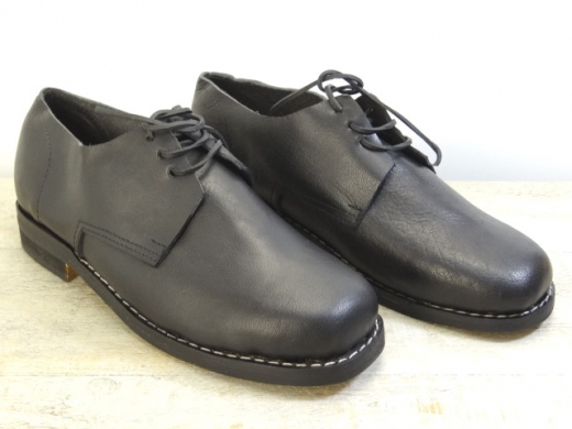 schwarze Halbschuhe zum Schnren, 1812 Militrschuh, Material: Oberleder, Futter, Sohle 100% Leder
