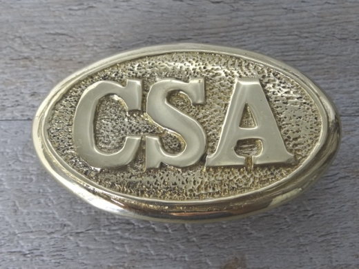 Schliee CSA oval, 3 Haken, Material: Messing
