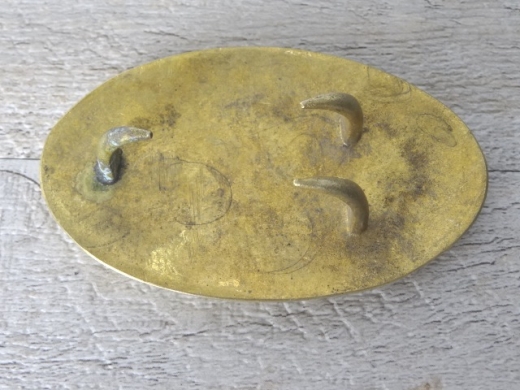 Schliee CSA oval, 3 Haken, Material: Messing