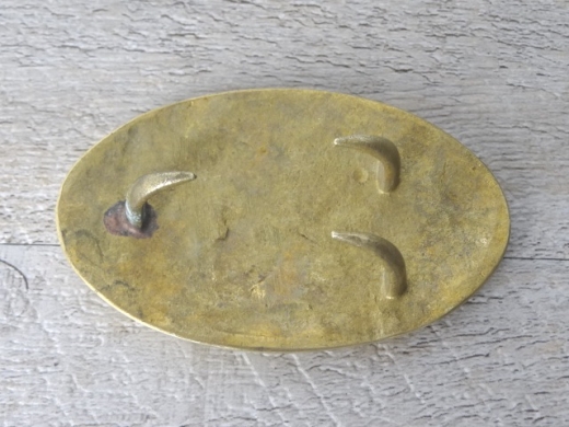 Schliee CS mit Sternen oval, 3 Haken, Material: Messing